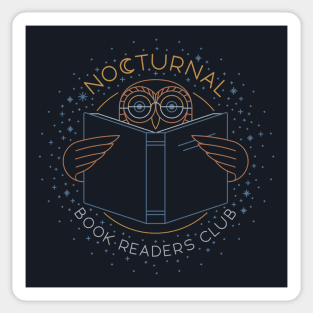 Nocturnal Book Readers Club Sticker